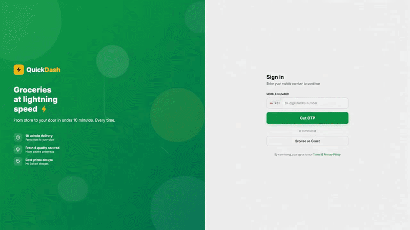 QuickDash Preview